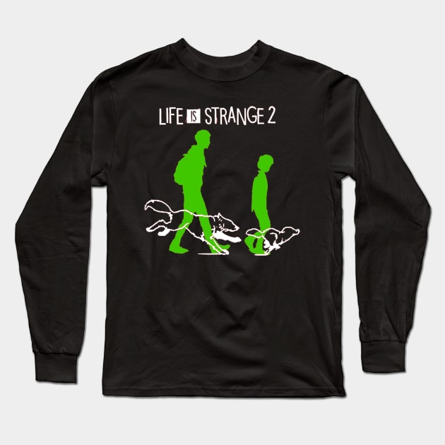 Life is Strange 2 Two Wolves Long Sleeve T-Shirt by OtakuPapercraft